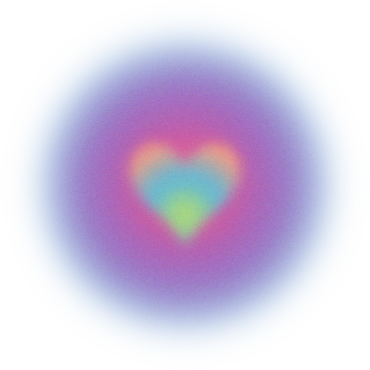 Buildable Abstract Glowing Gradient Aura Encircled Heart