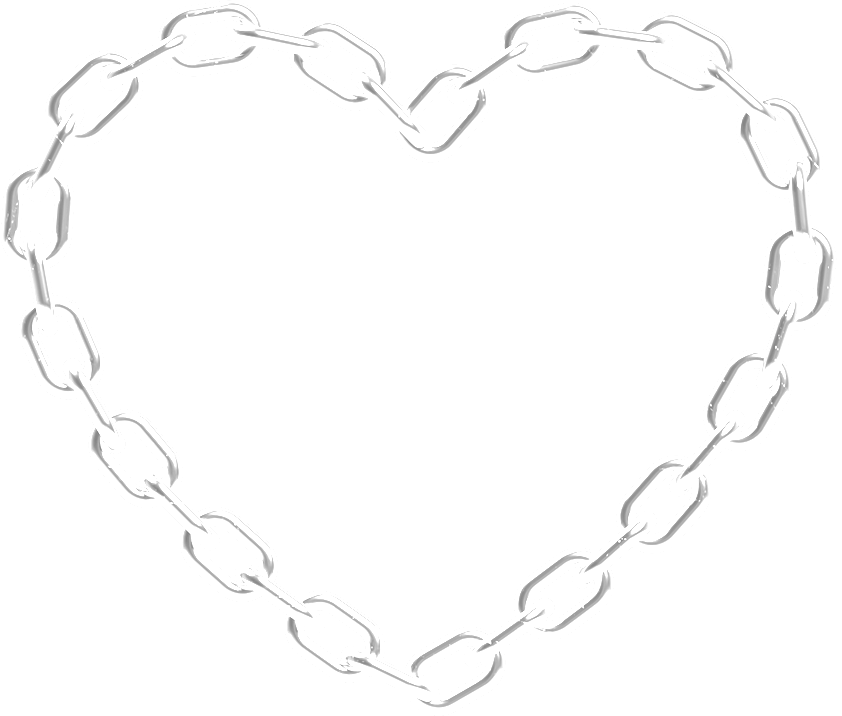 3D Y2K Chain Heart